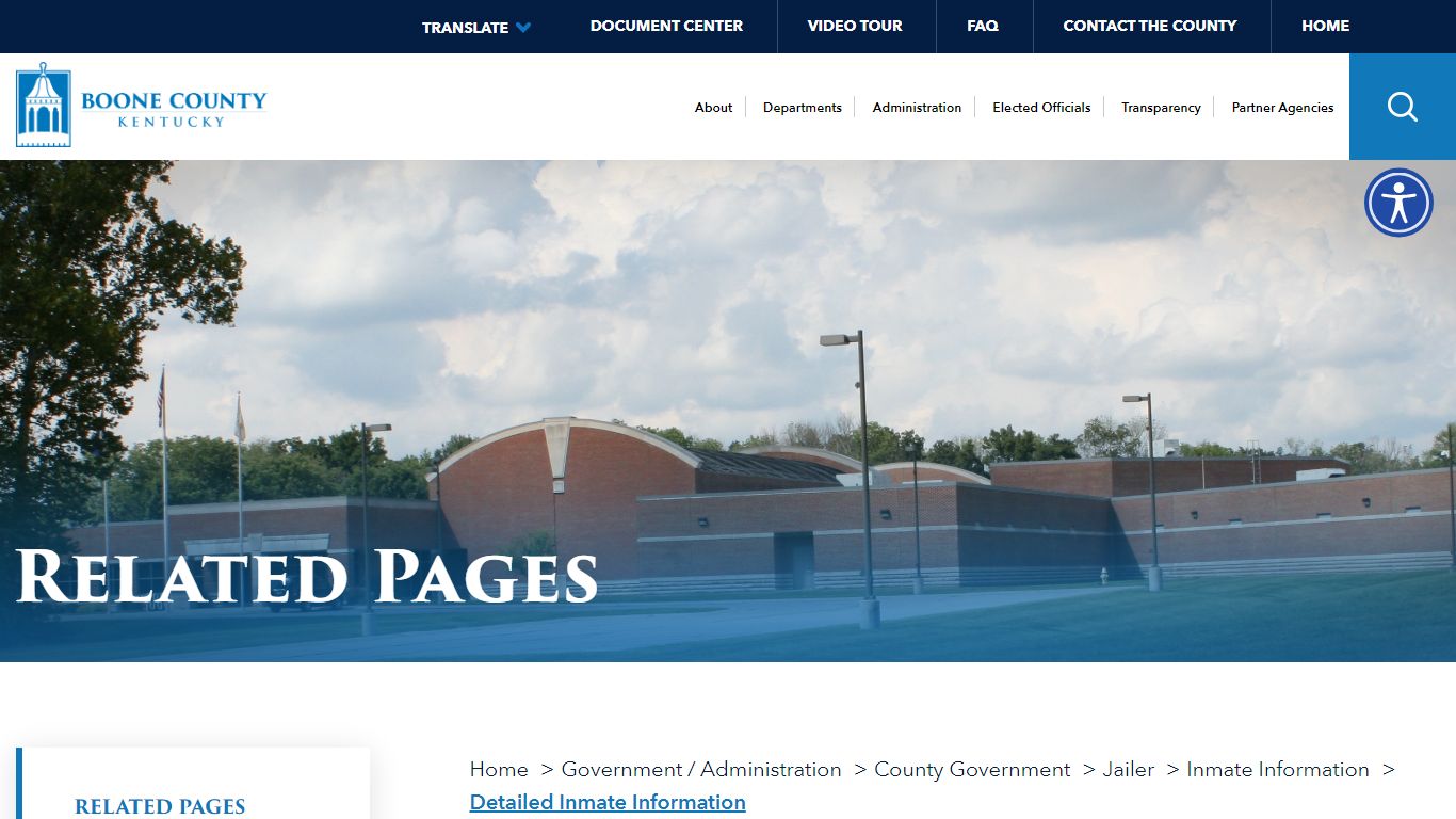 Detailed Inmate Information - Boone County, KY